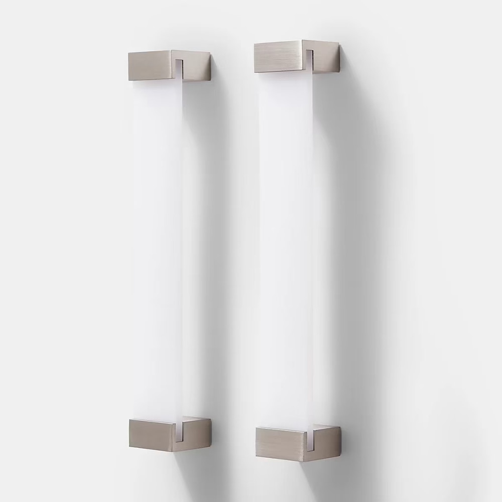 Set manere GOODHOME Mulco, 2 buc, aluminiu, alb