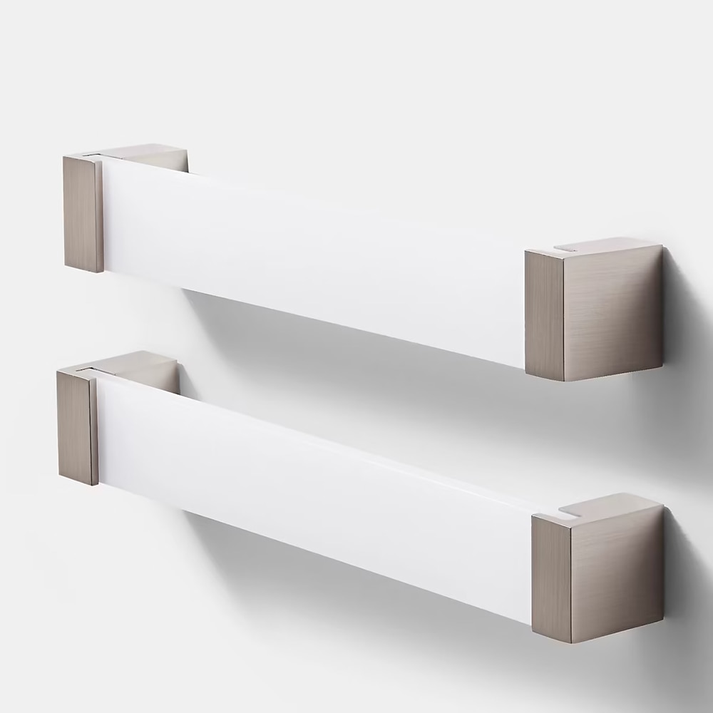 Set manere GOODHOME Mulco, 2 buc, aluminiu, alb