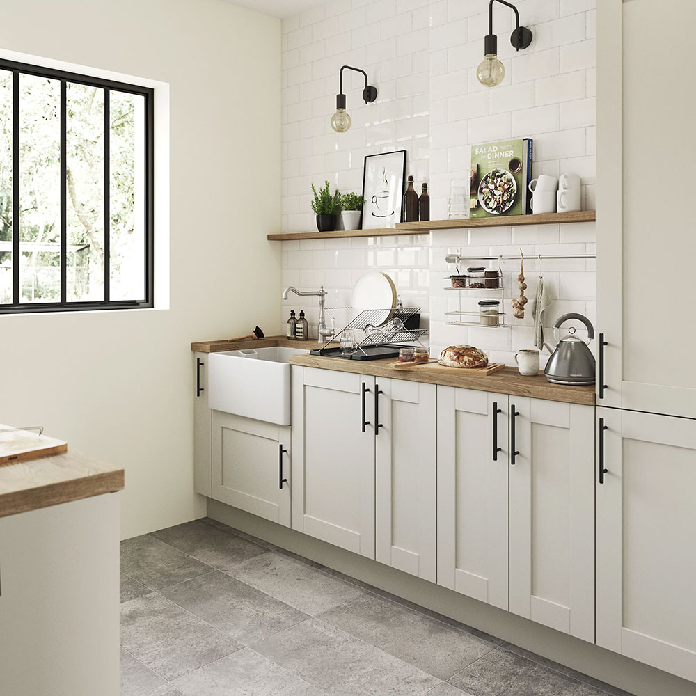 Fronturi usa GOODHOME Verbena, MDF, 59.7 x 128.7 x 2 cm, ,bej