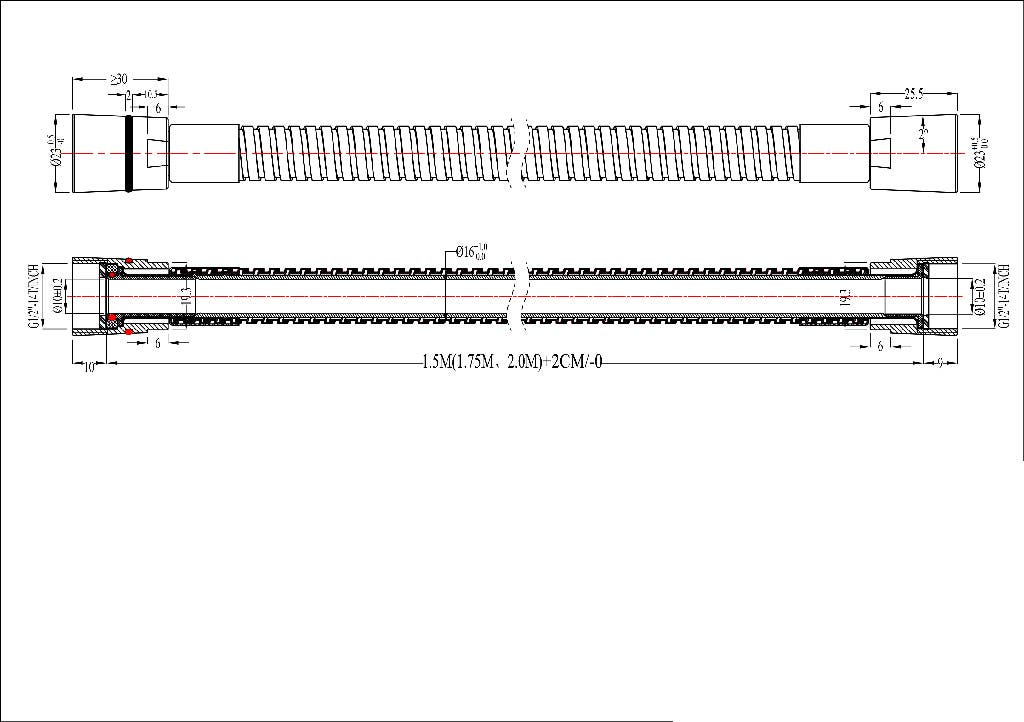 Furtun de dus GOODHOME 100672626, 2 m, argintiu