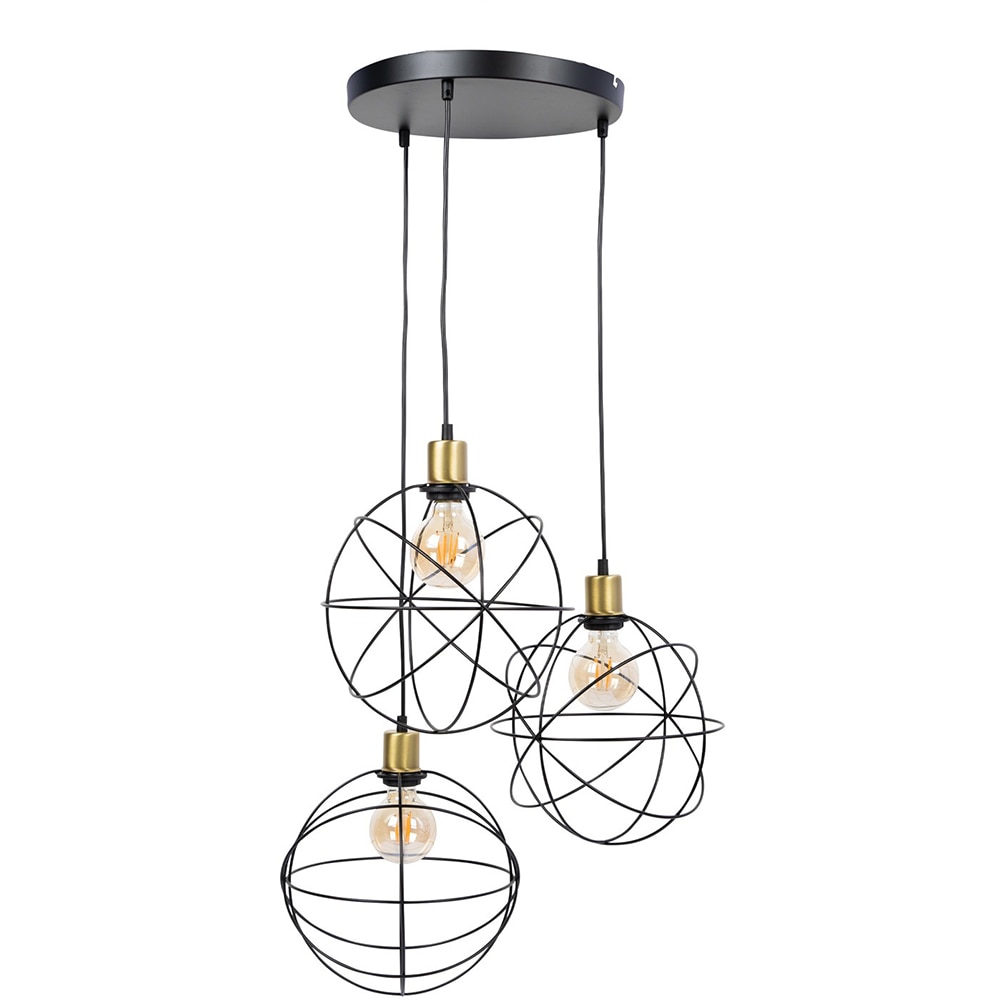 Pendul LUMINEX Gerid, E27, 60W, negru