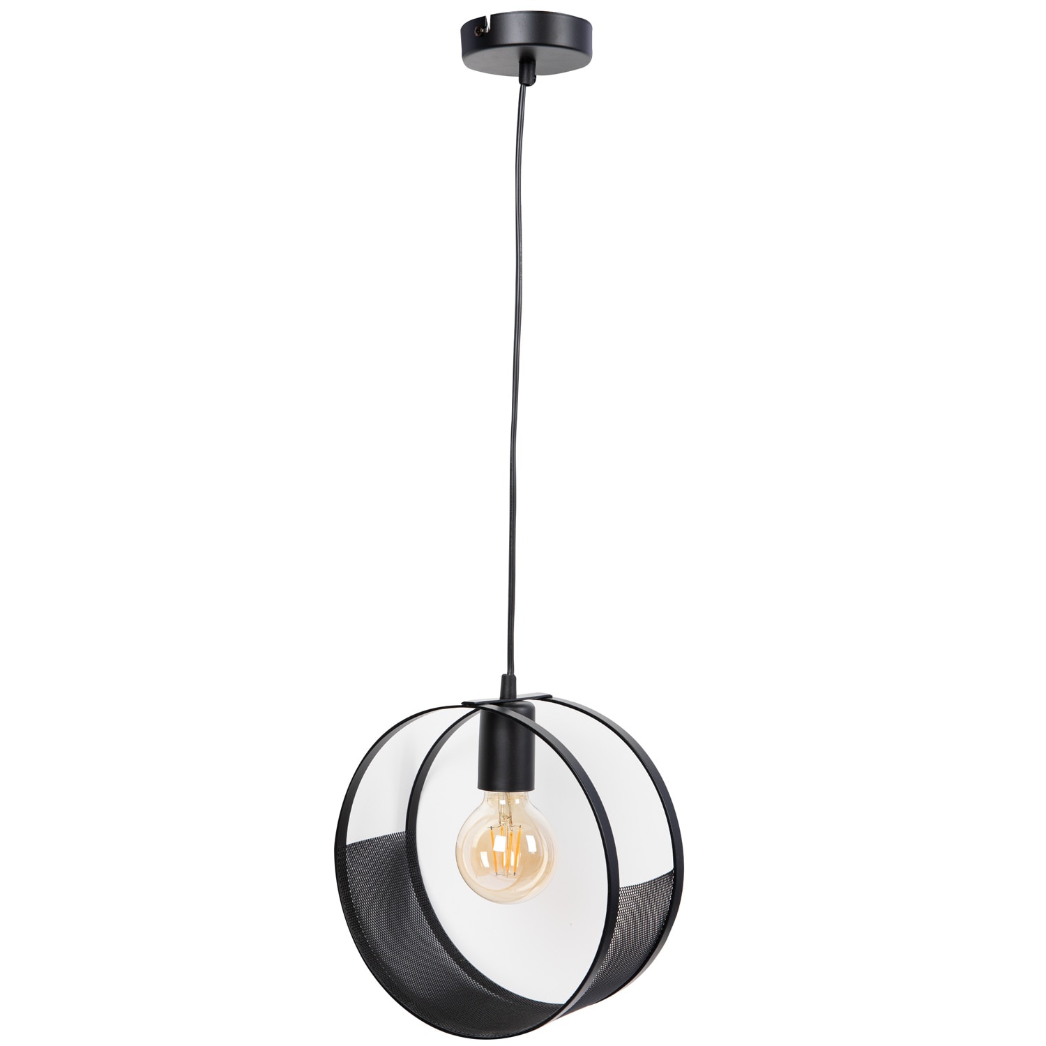 Pendul LUMINEX Siner, E27, 60W, negru