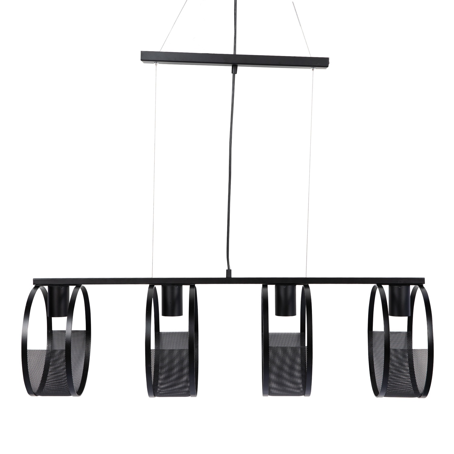 Pendul, negru, 4 x 60 W • Luminex Siner
