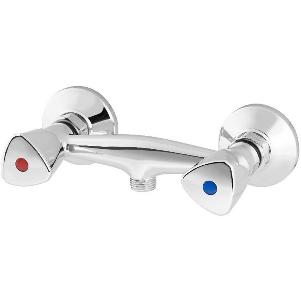 Baterie dus GOODHOME Grenvik, dublu comanda, alama, argintiu