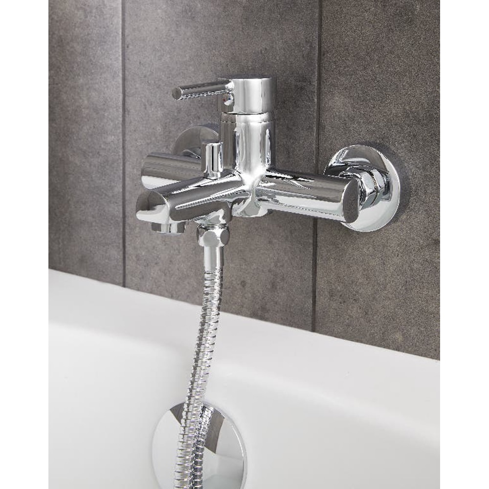 Baterie cada-dus COOKE & LEWIS Lazu, alama, argintiu