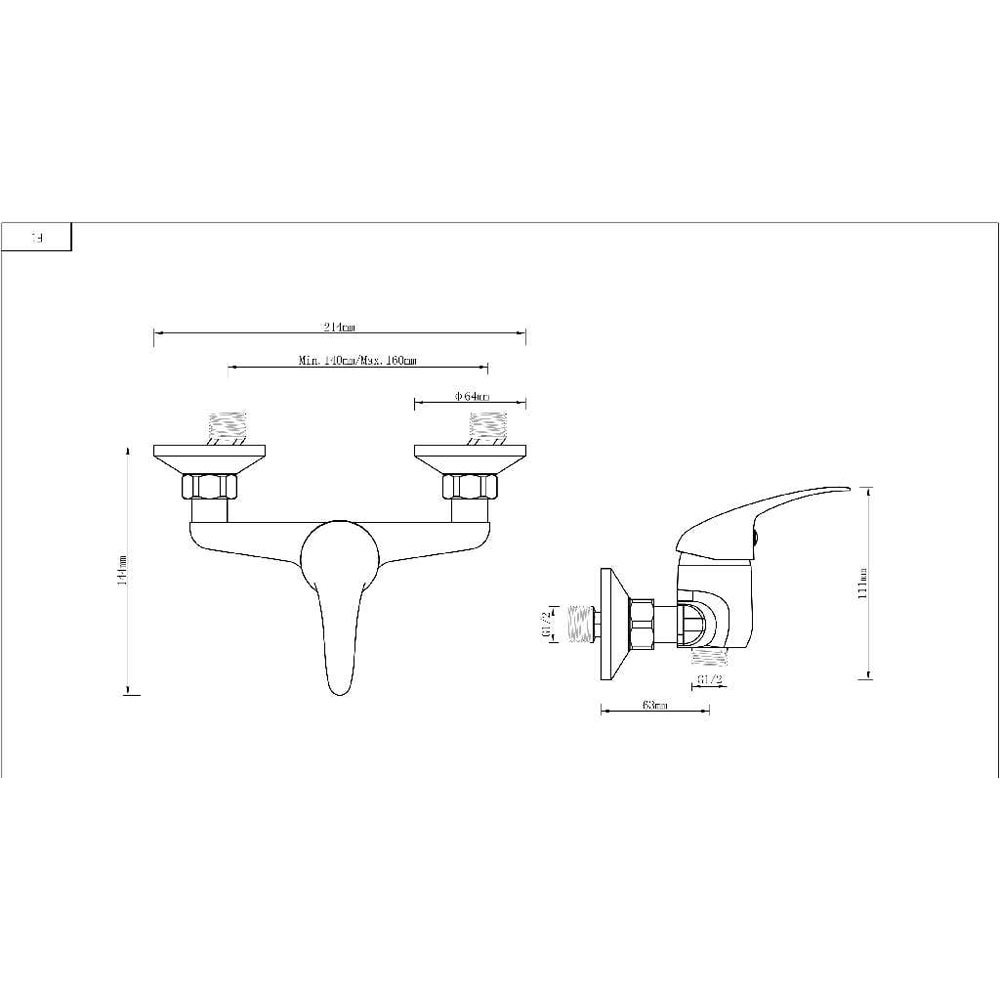 Baterie dus GOODHOME Arborg, alama, crom