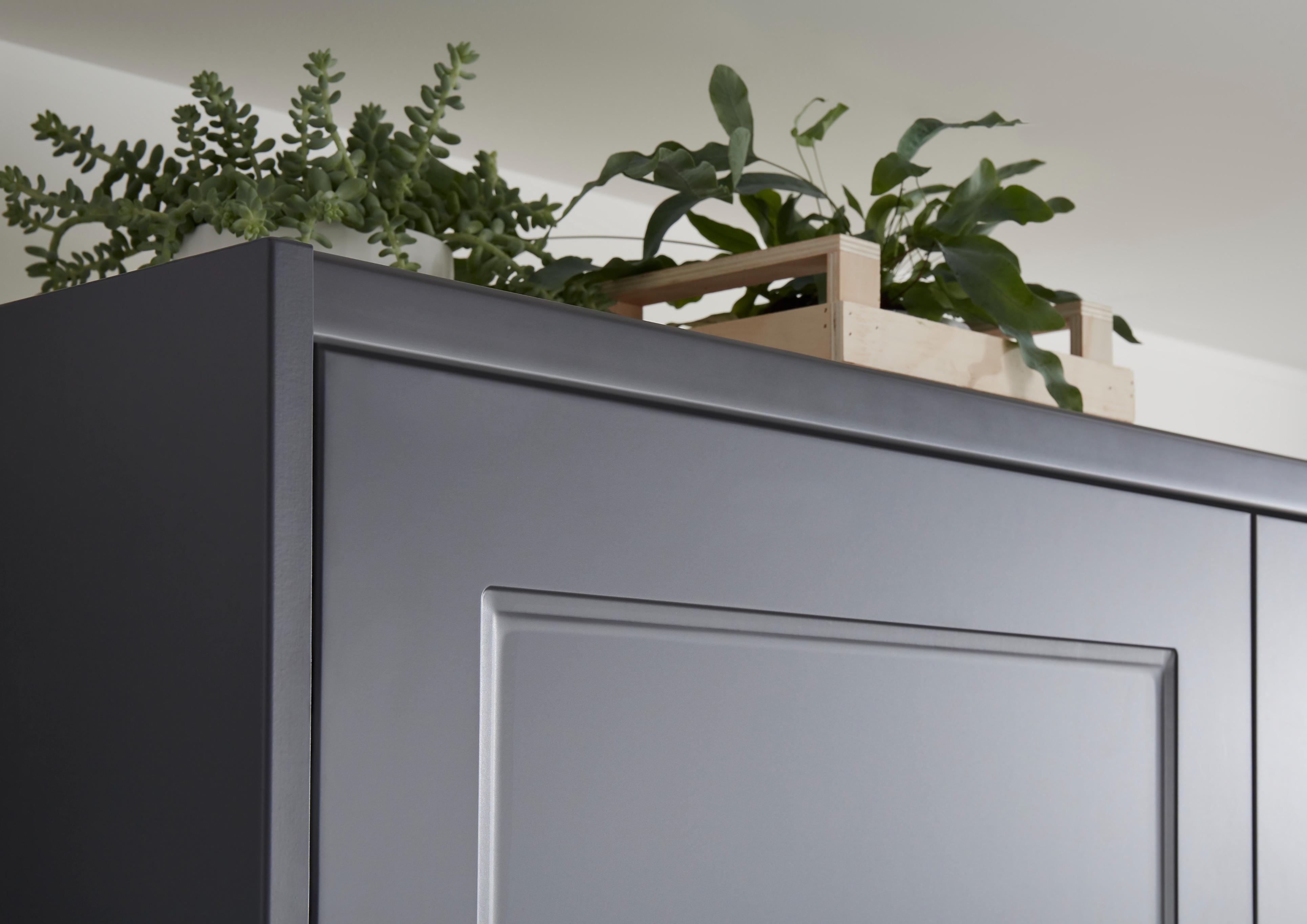 Cornisa GOODHOME Artemisia, 3.5 x 240 cm, MDF, alb mat