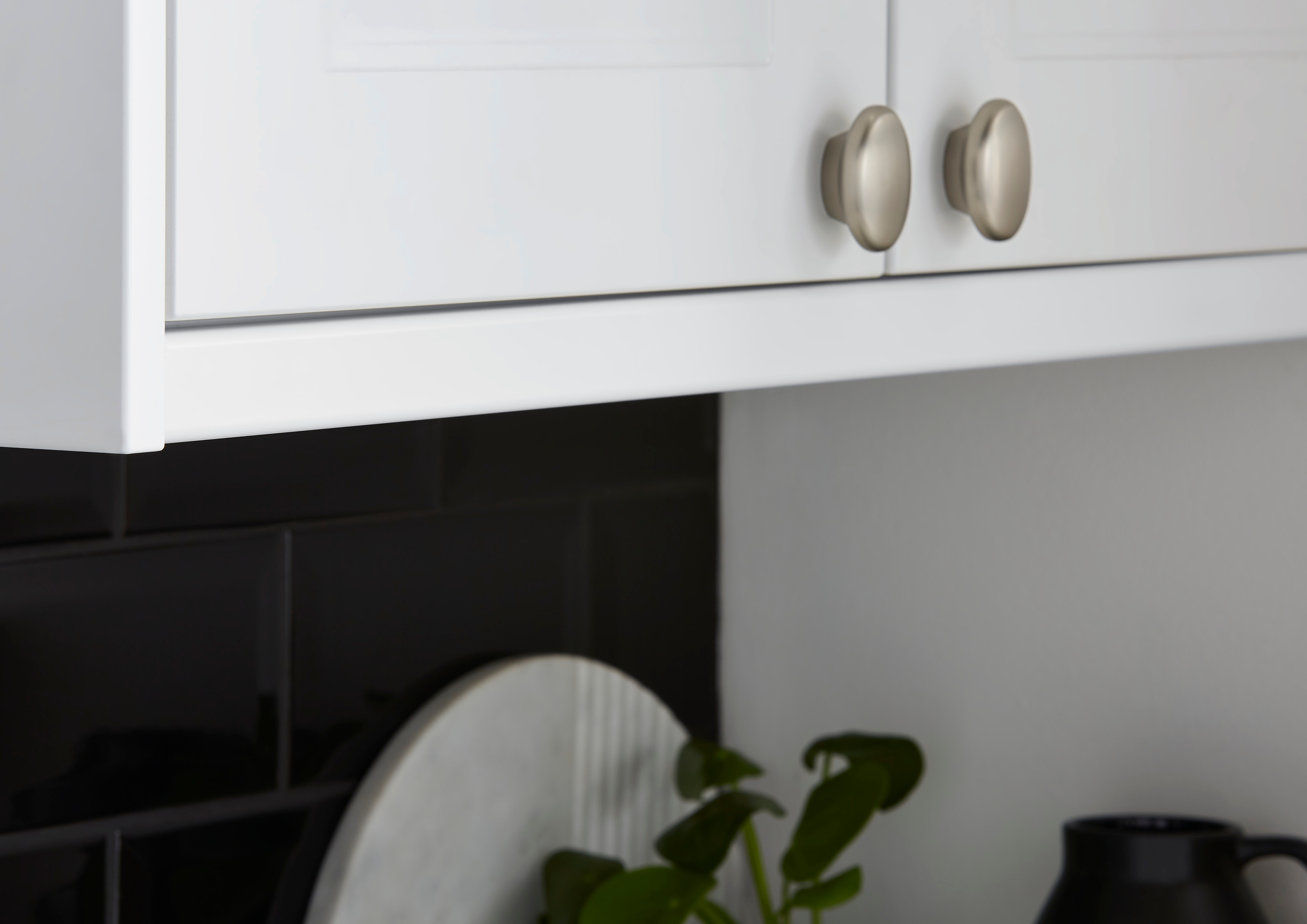 Cornisa GOODHOME Artemisia, 3.5 x 240 cm, MDF, alb mat