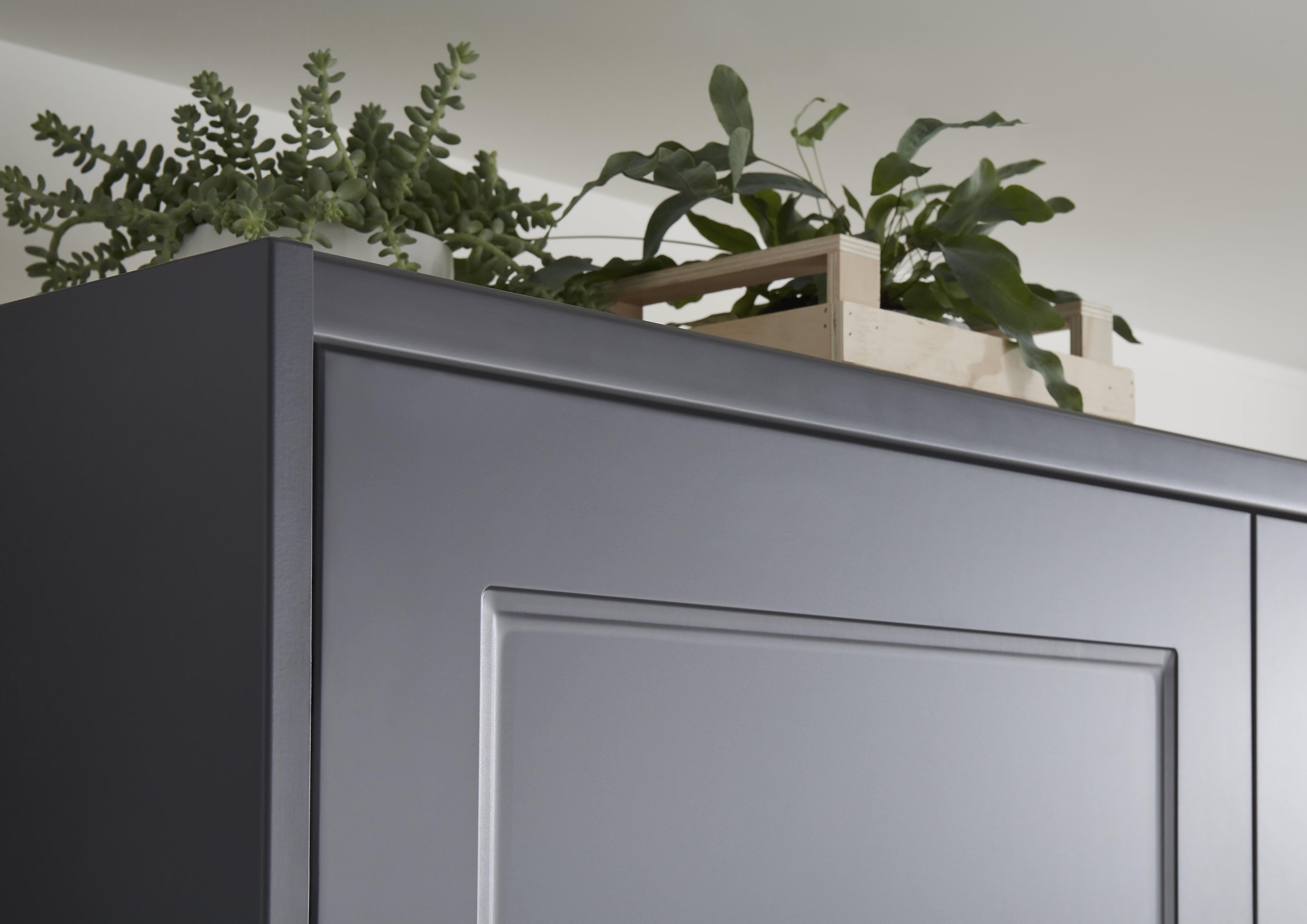 Cornisa GOODHOME Artemisia, 3.5 x 240 cm, MDF, alb mat