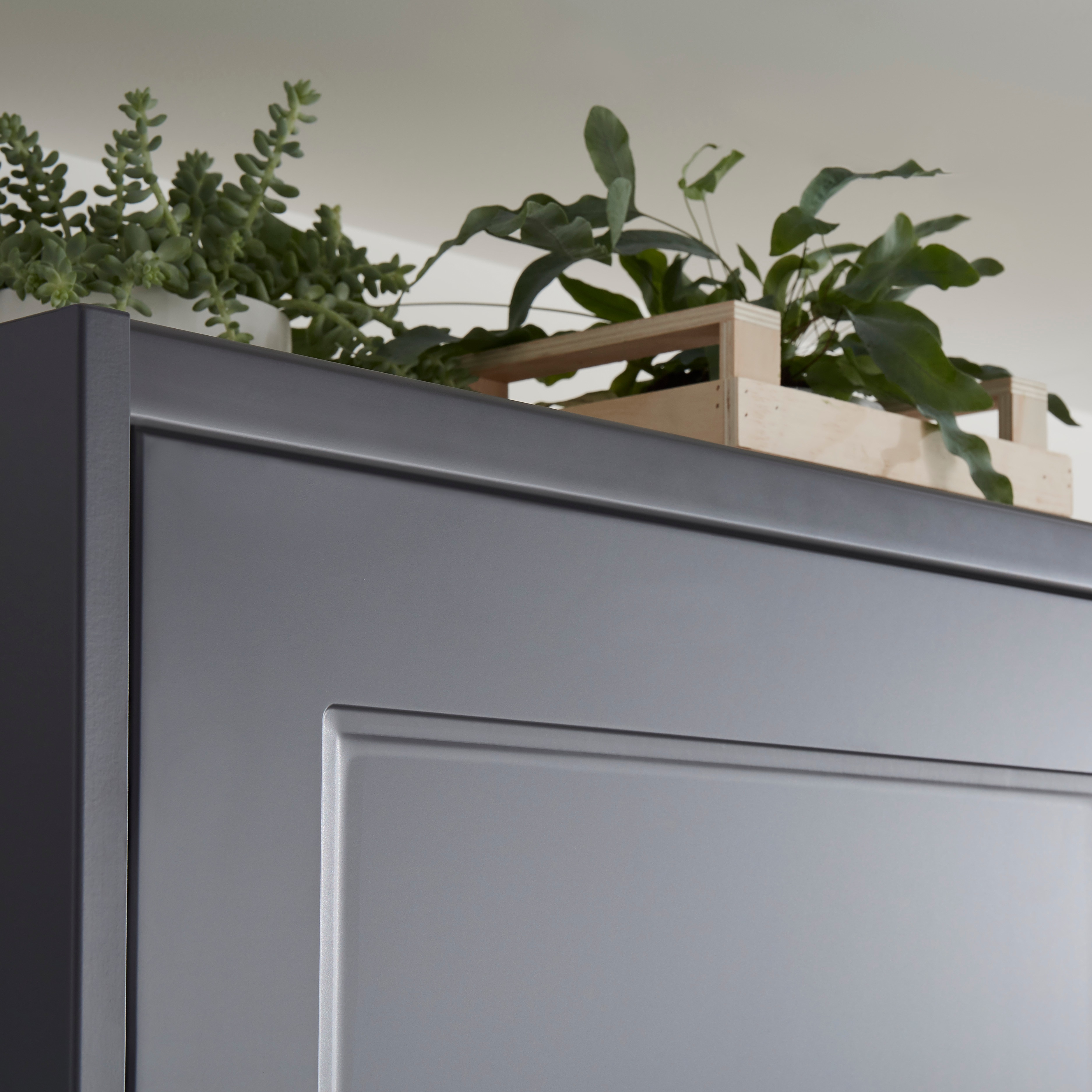 Cornisa GOODHOME Artemisia, 3.5 x 240 cm, MDF, alb mat