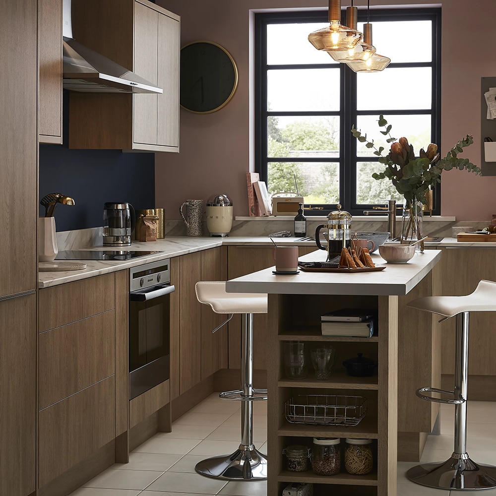 Cornisa GOODHOME Chia, 240 x 3.5 cm, stejar