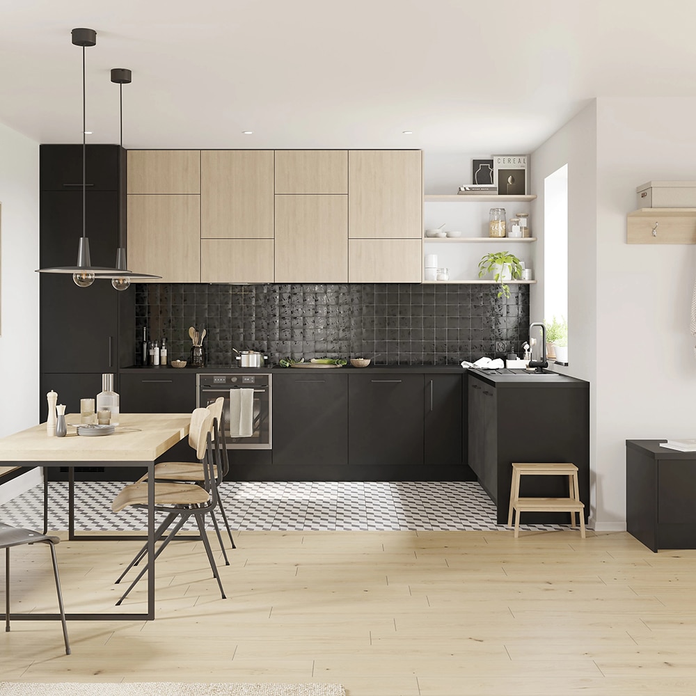 Cornisa GOODHOME Chia, 240 x 3.5 cm, stejar