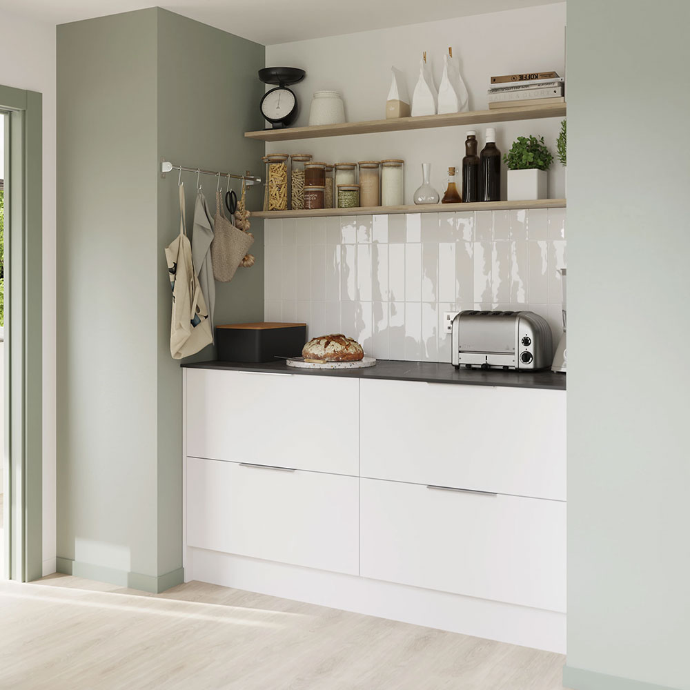 Panou lateral GOODHOME Balsamita, 61 x 240 x 1.8 cm, PAL, alb
