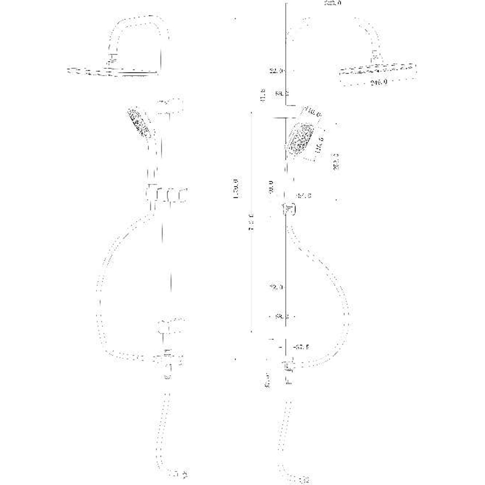 Set dus GOODHOME 100674390, 3 functii, argintiu