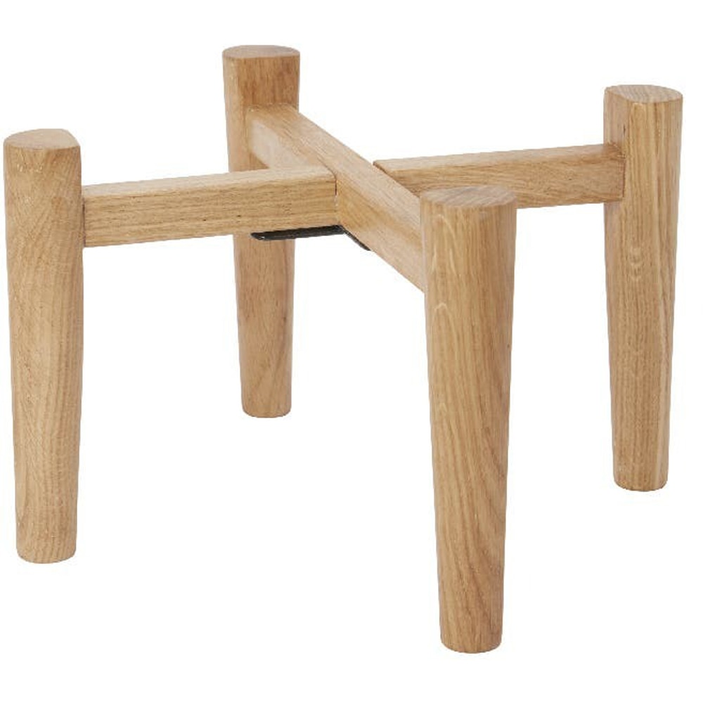 Suport ghiveci flori GOODHOME, lemn, 27.2 x 27.2 x 16 cm, maro