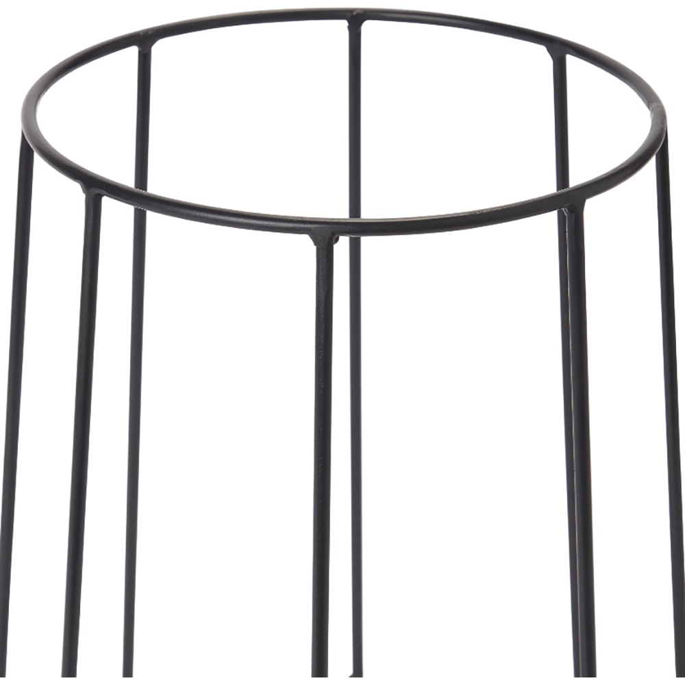 Suport ghiveci flori GOODHOME, metal, 26 x 30 cm, negru