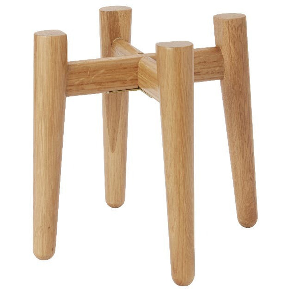 Suport ghiveci flori GOODHOME, lemn, 20.5 x 20.5 x 20 cm, maro