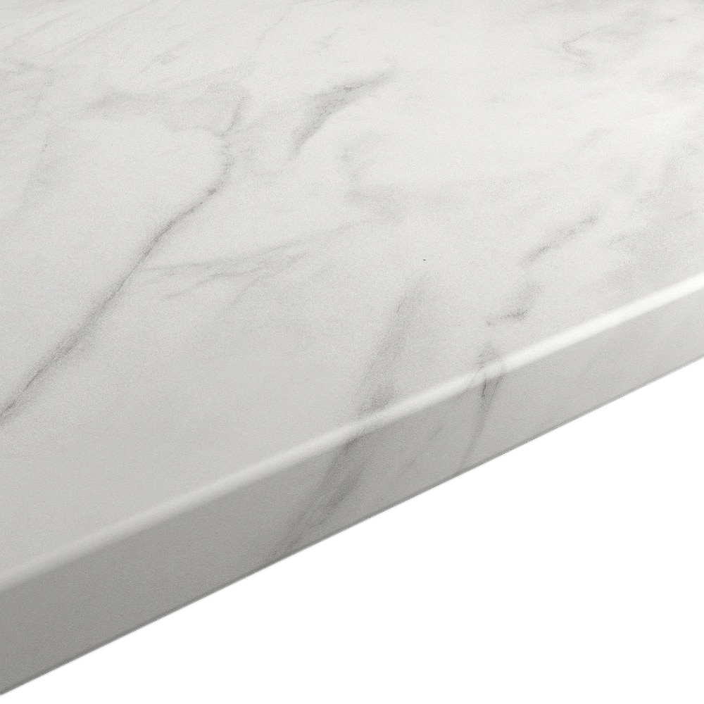 Blat bucatarie GOODHOME Agliata, PAL, 300 x 62 cm x 2.2 cm, alb marmura