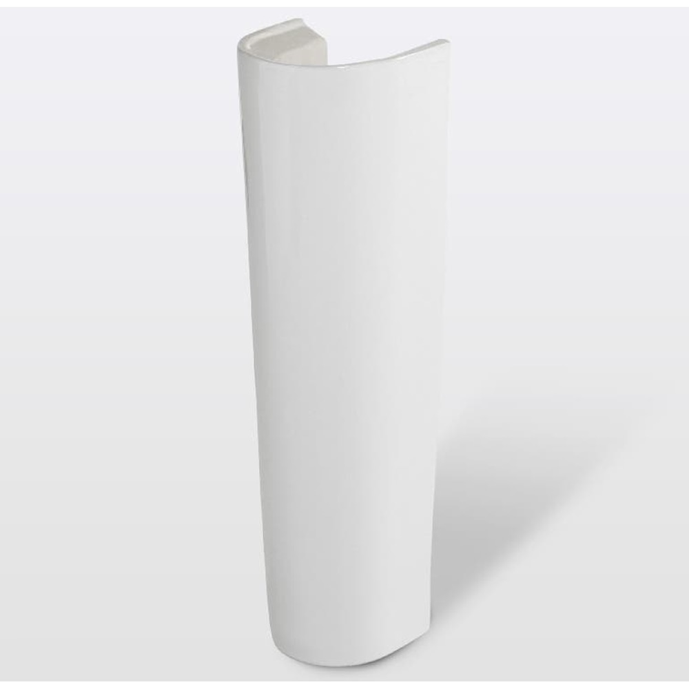 Piedestal lavoar GOODHOME Cavally, montare pe perete, ceramica, 70.5 cm, alb