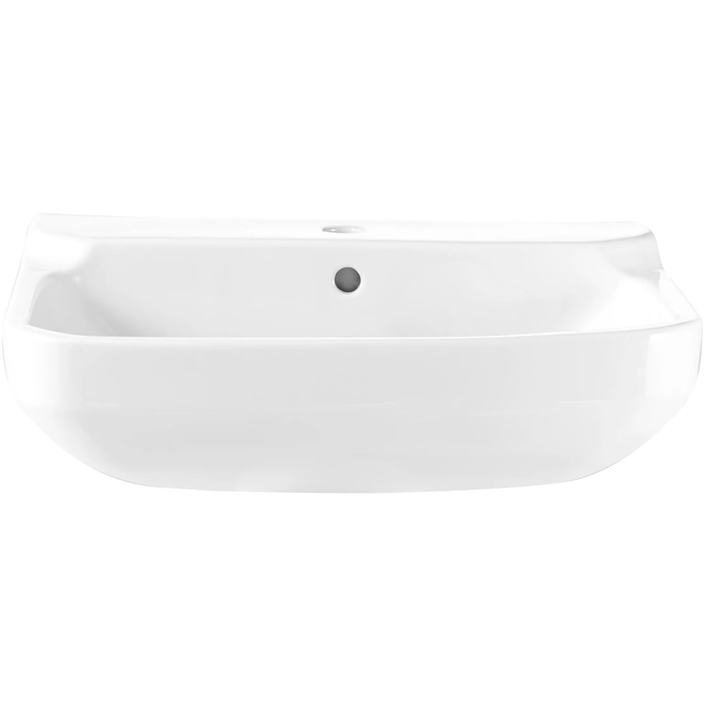 Lavoar baie GOODHOME Teesta, portelan, montare pe perete, 56 x 40 cm, alb lucios