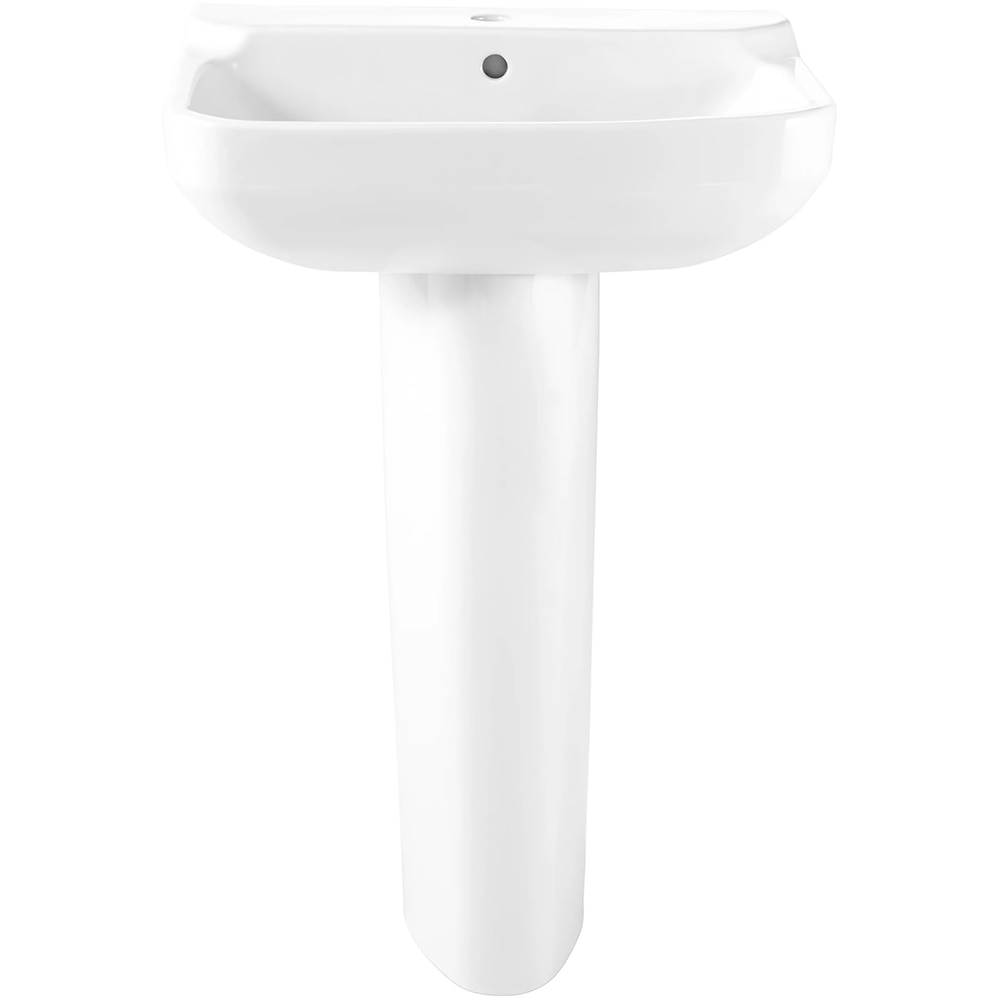 Lavoar baie GOODHOME Teesta, portelan, montare pe perete, 56 x 40 cm, alb lucios