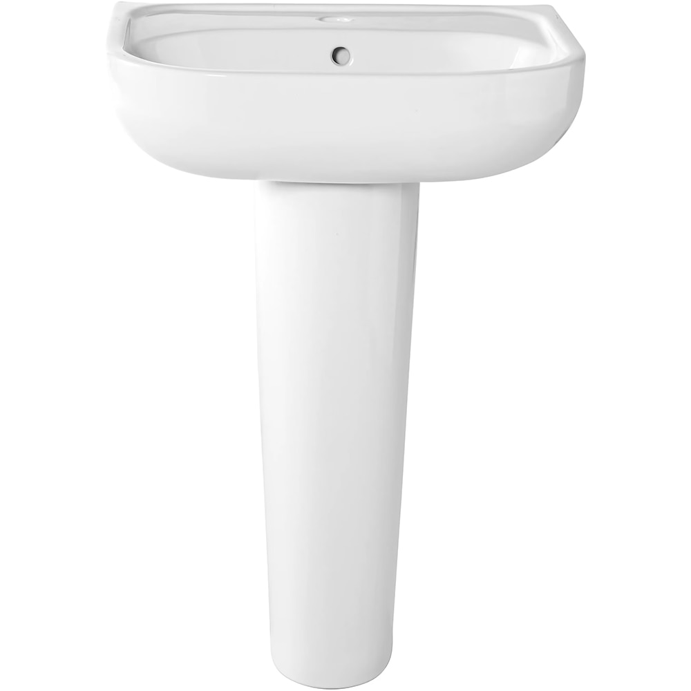 Lavoar baie GOODHOME Cavally, ceramica, montare pe perete, 56 x 40 cm, alb lucios