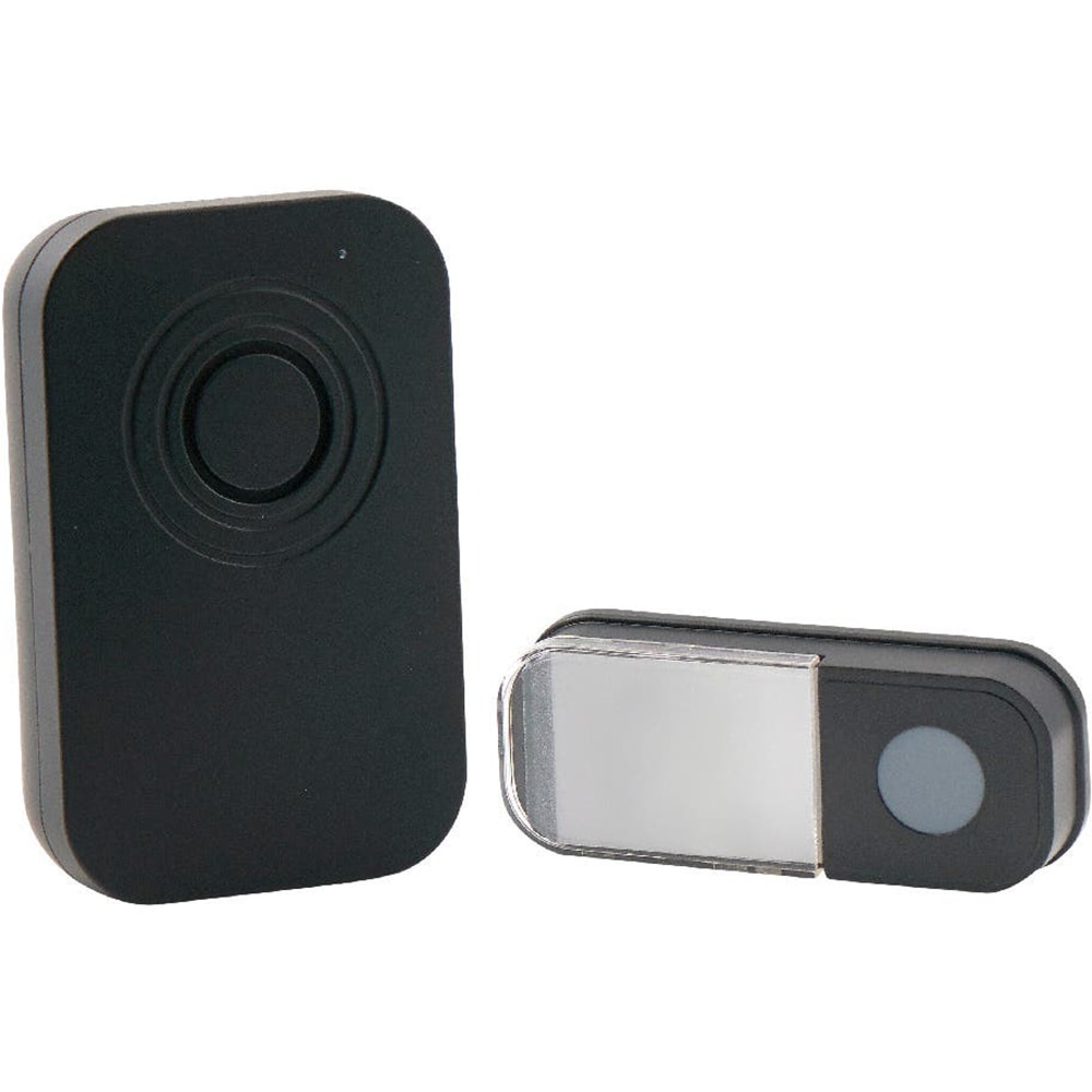 Set wireless sonerie si buton LIAM BLYSS 3V, IP44, negru