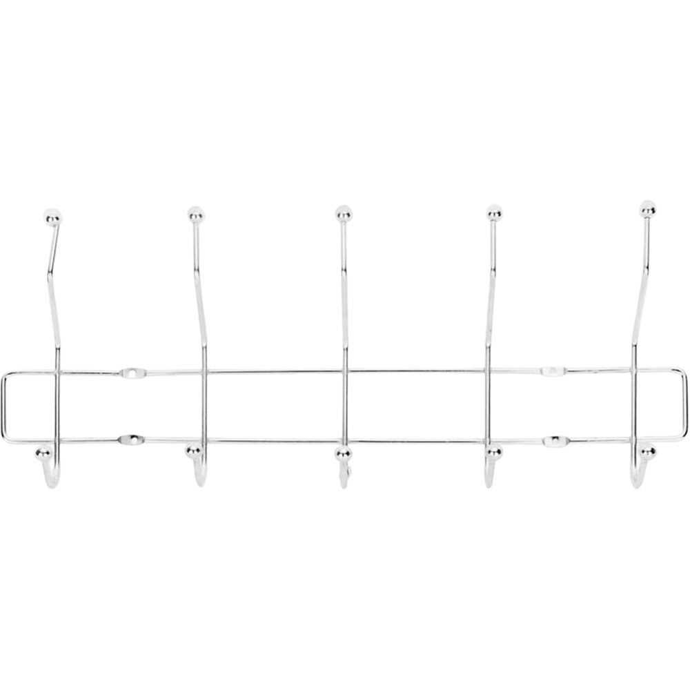 Cuier perete, 10 agatatori, otel, argintiu