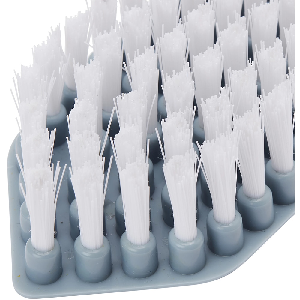 Perie flexibila pentru curatare, 18.2 x 7 cm, polipropilena, gri