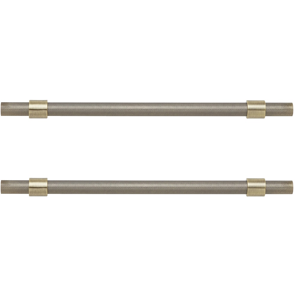 Set 2 manere pentru dulap bucatarie GOODHOME Dukkah, 25.7 cm x 3.5 cm, otel, efect alama