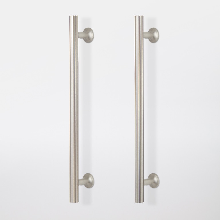 Maner mobila GOODHOME, 24.2 x 3cm, aluminiu, argintiu