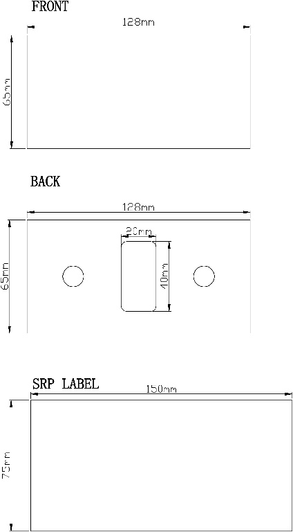 Maner mobila GOODHOME, 2.2 x 1.2cm, aliaj, alama