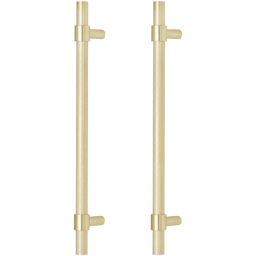 Set 2 manere pentru dulap bucatarie GOODHOME Dukkah, 25.7 cm x 3.5 cm, otel, auriu