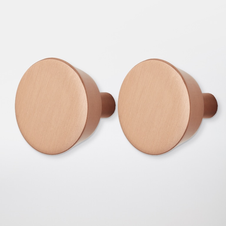 Set butoni GOODHOME Gomasio, aluminiu, 2.6 cm, cupru, 2 bucati