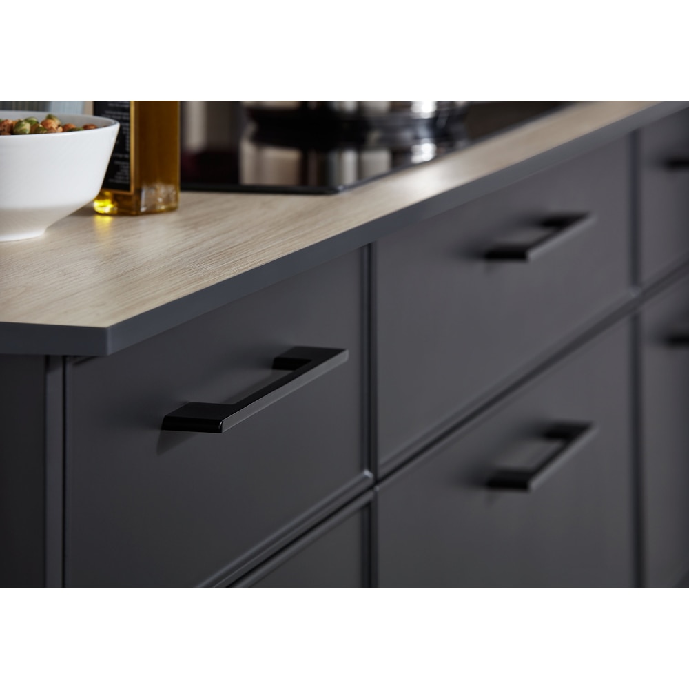 Maner GOODHOME Cacao, metal, 22 cm, 2 bucati, negru