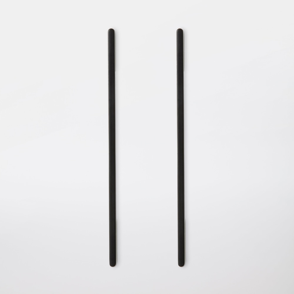 Maner GOODHOME Cacao, metal, 22 cm, 2 bucati, negru