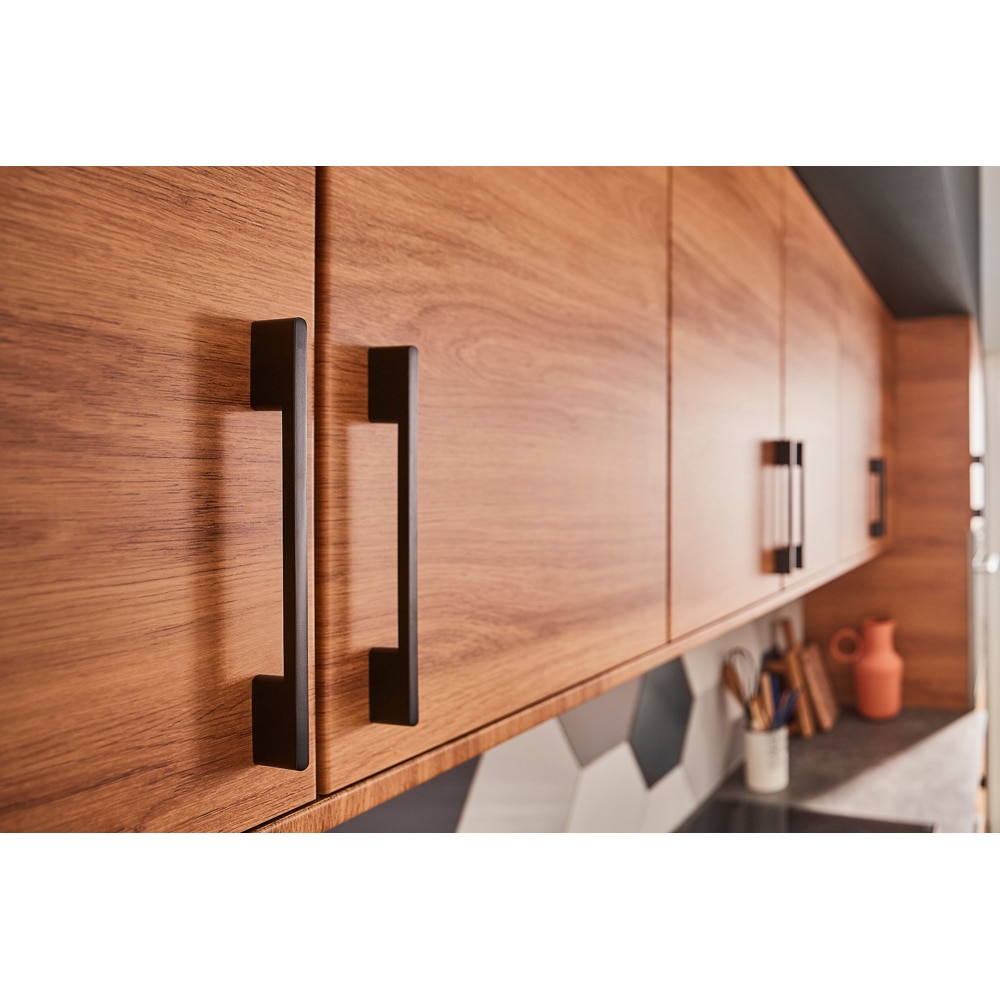 Maner GOODHOME Cacao, metal, 22 cm, 2 bucati, negru