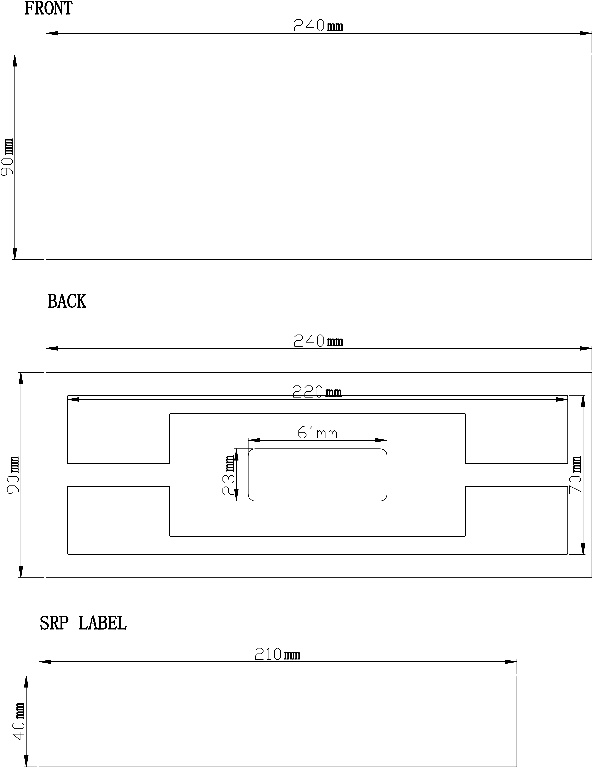 Maner mobila GOODHOME, 22 x 3cm, aluminiu, alb mat