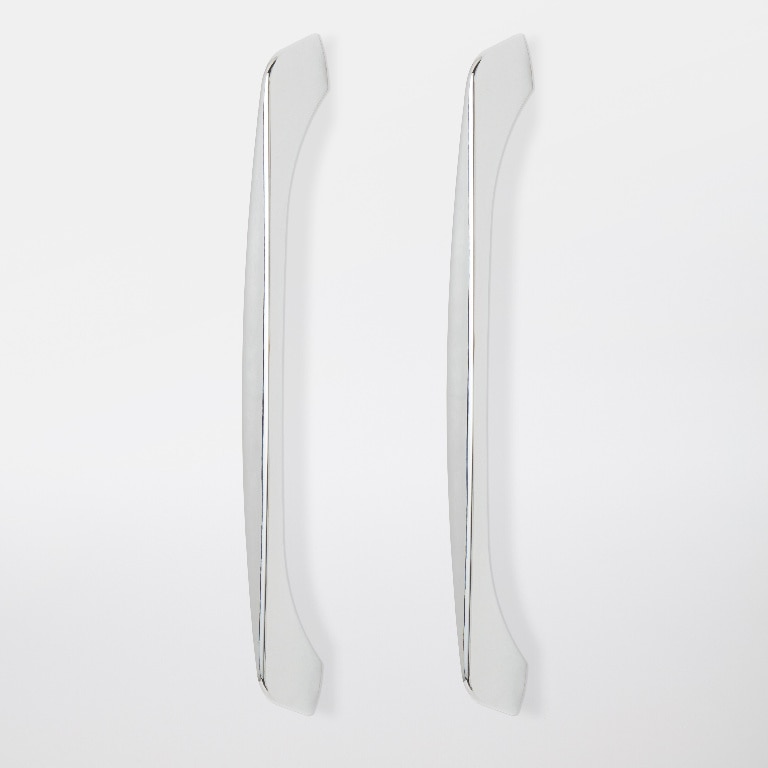 Maner mobila GOODHOME, 21.8 x 3cm, aluminiu, argintiu