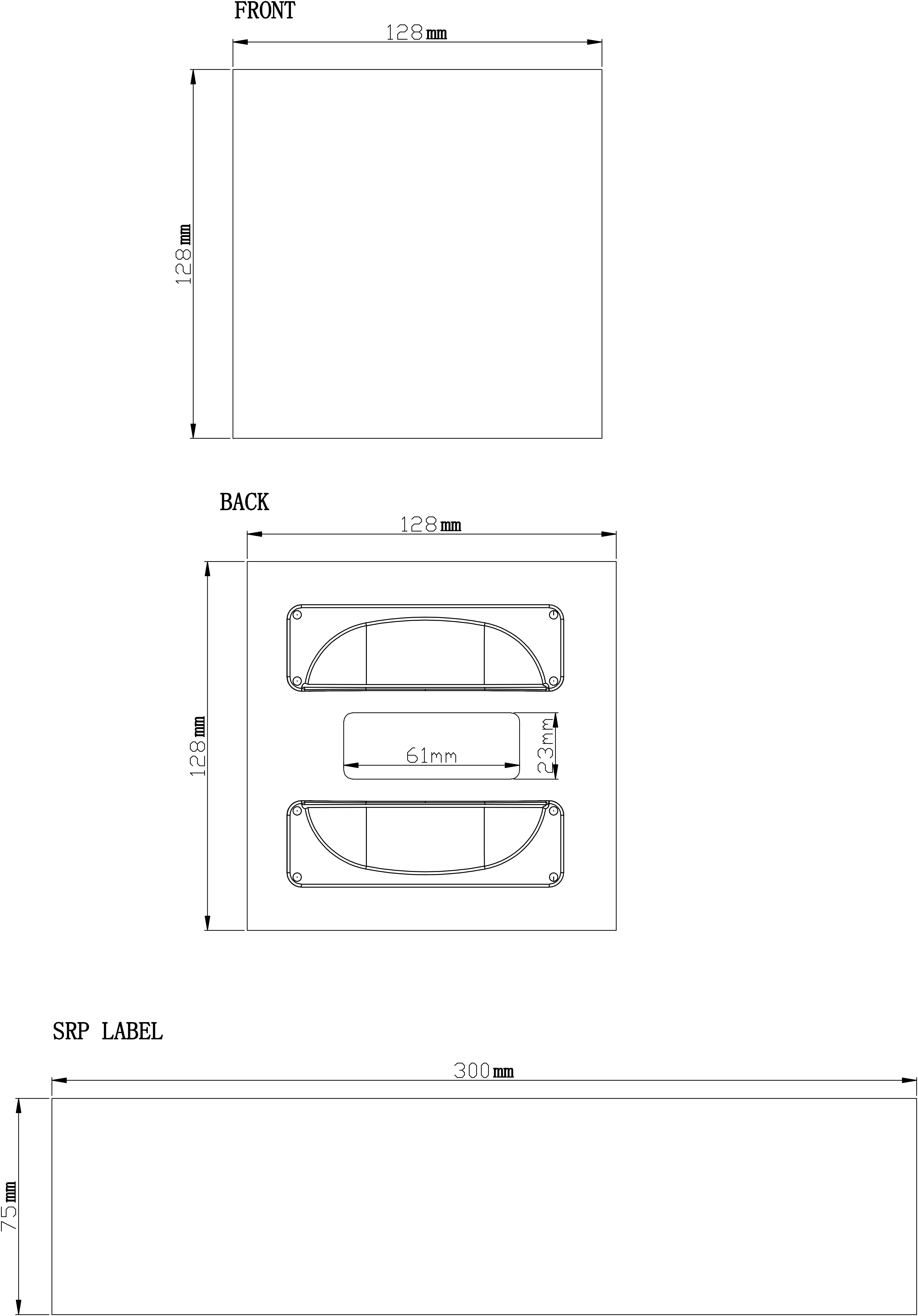 Maner mobila GOODHOME, 9.6 x 2.5 x 3cm, aliaj de zinc, argintiu