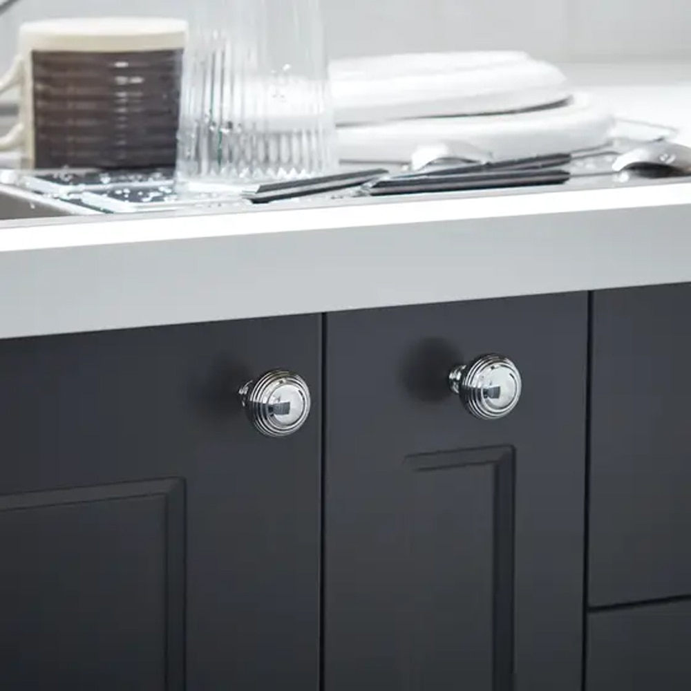 Maner mobila GOODHOME, 3.2 x 3.2cm, metal, gri