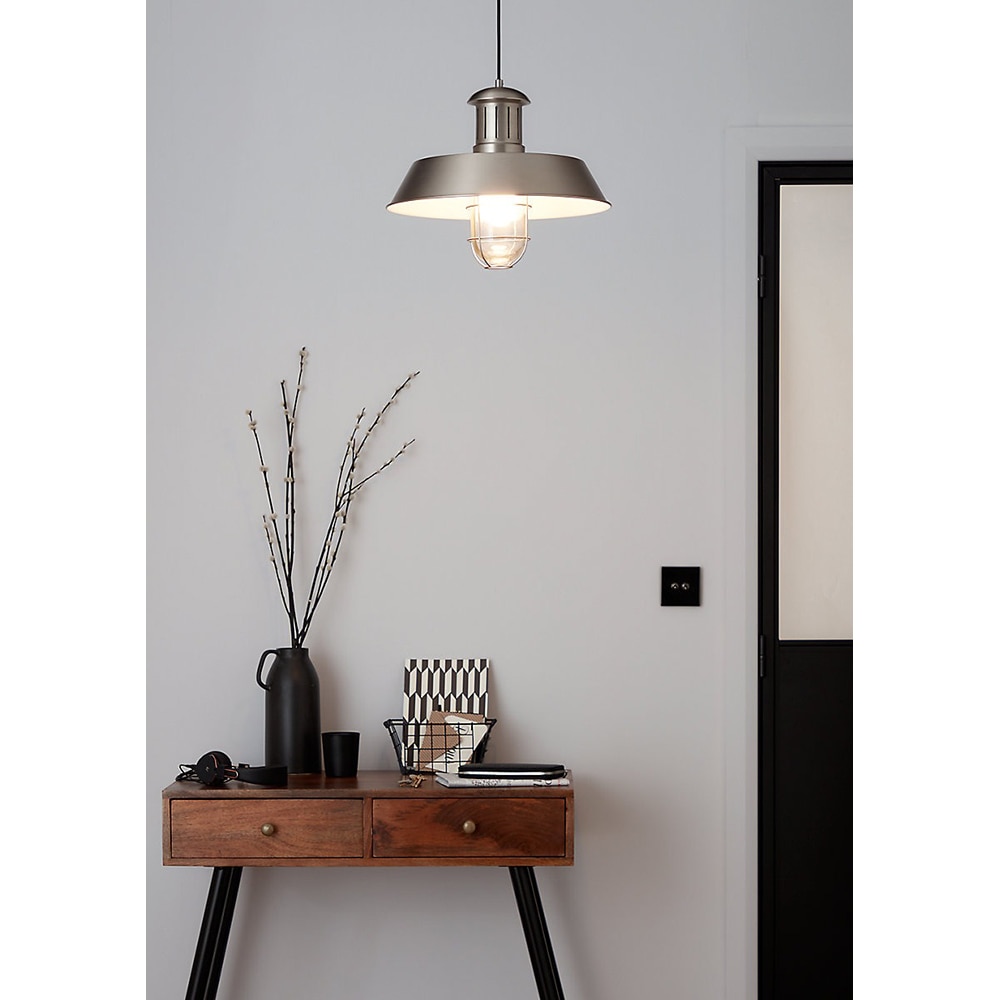 Pendul GOODHOME Genly, E27, 40W, argintiu