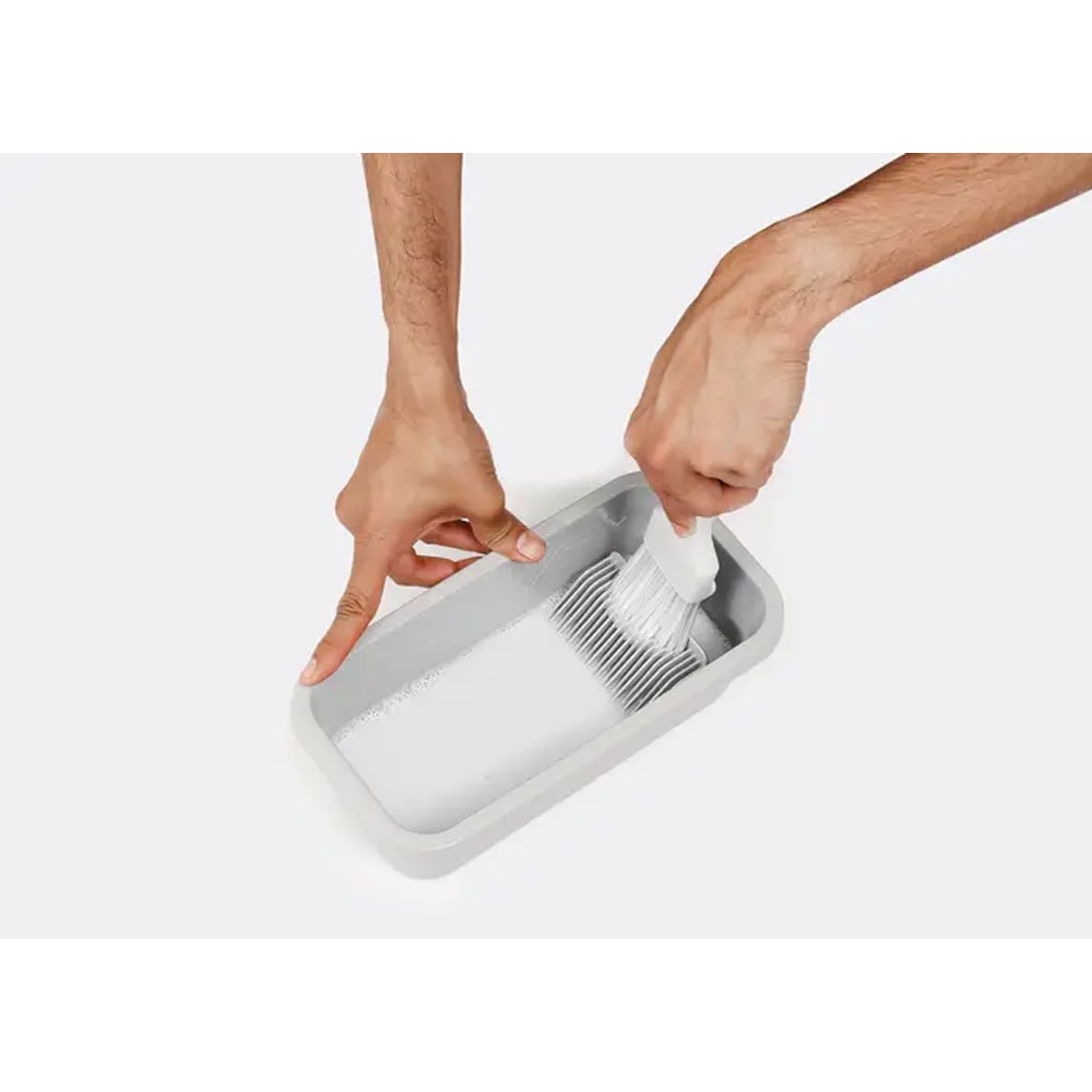 Tavita pozitionare pensule GOODHOME 100681139, plastic, gri