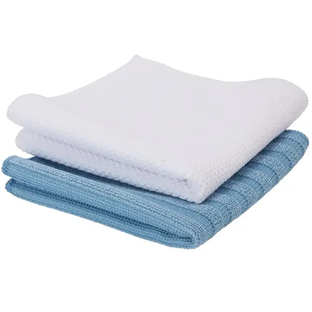 Laveta microfibra 32 x 32 cm, albastru, 2 bucati