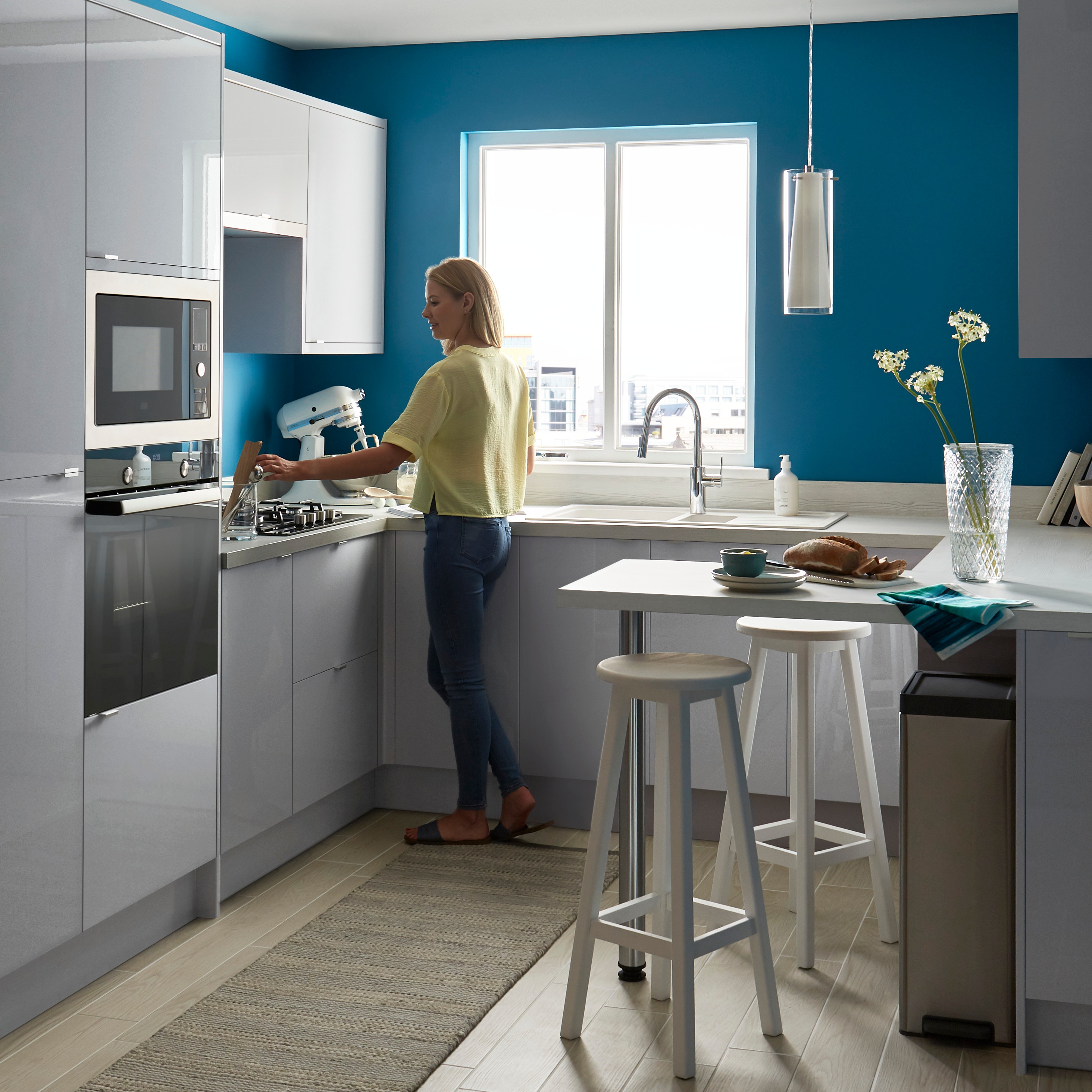 Front usa, 15 cm, gri, lucios • GoodHome Alisma