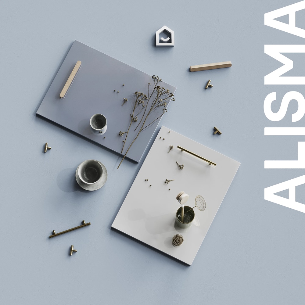 Front usa GOODHOME Alisma, MDF, 24.7 x 71.5 x 1.8 cm, gri