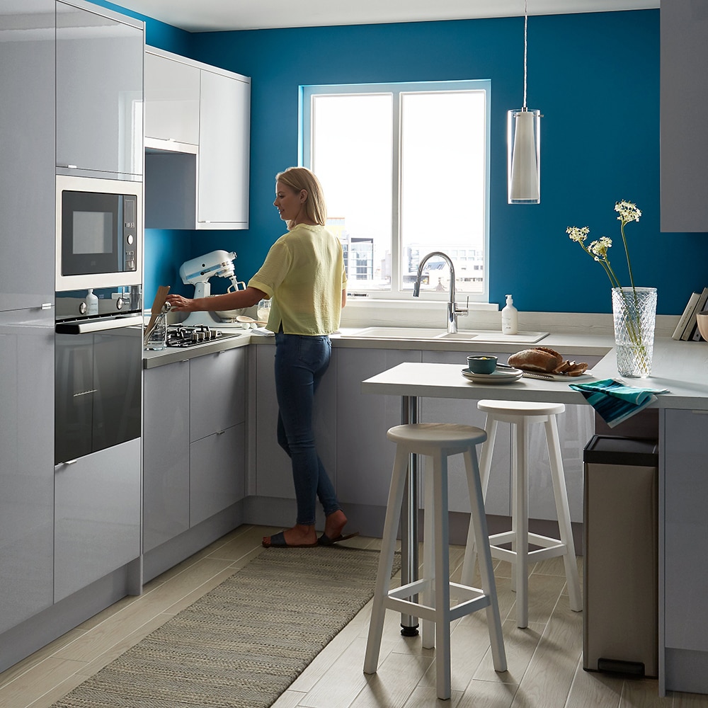 Front colt GOODHOME Alisma, 2.05 x 71.5 cm, gri lacuit