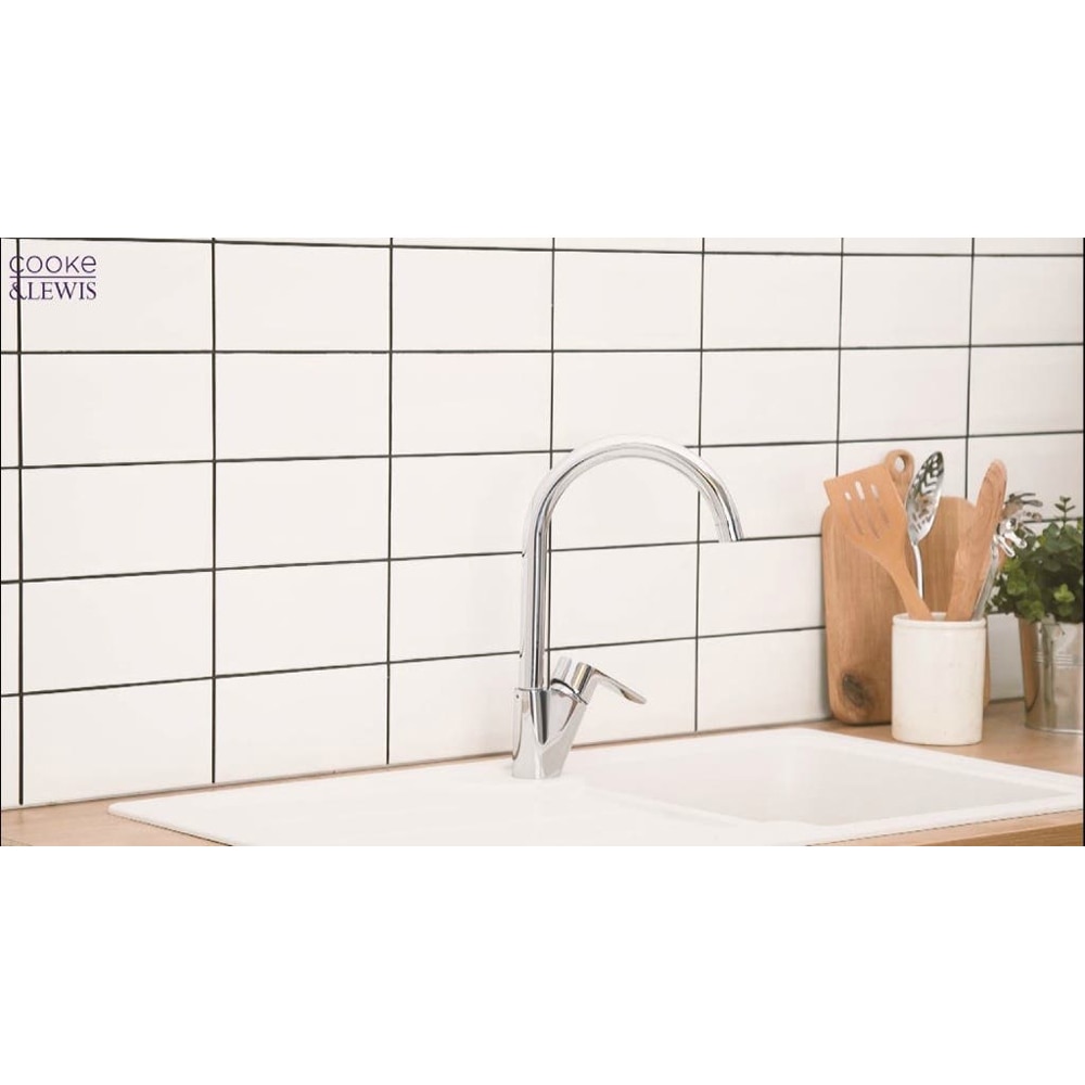 Baterie bucatarie COOKE & LEWIS Aruvi, alama, argintiu