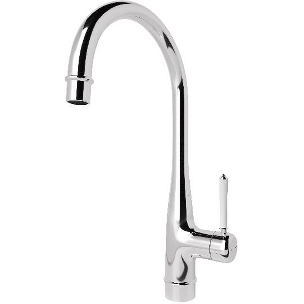 Baterie bucatarie GOODHOME Filbert, zinc, argintiu