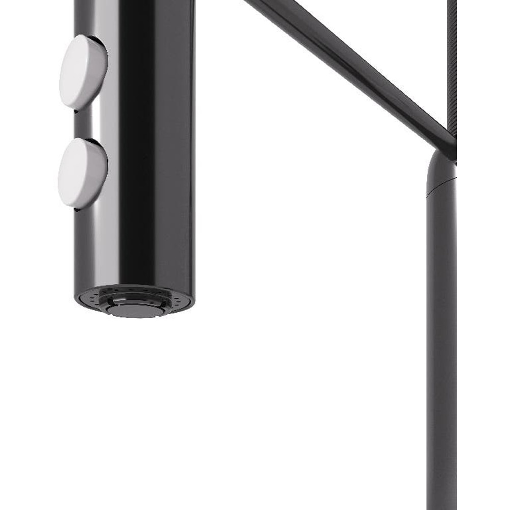 Baterie bucatarie GOODHOME Gevuina, zinc, negru